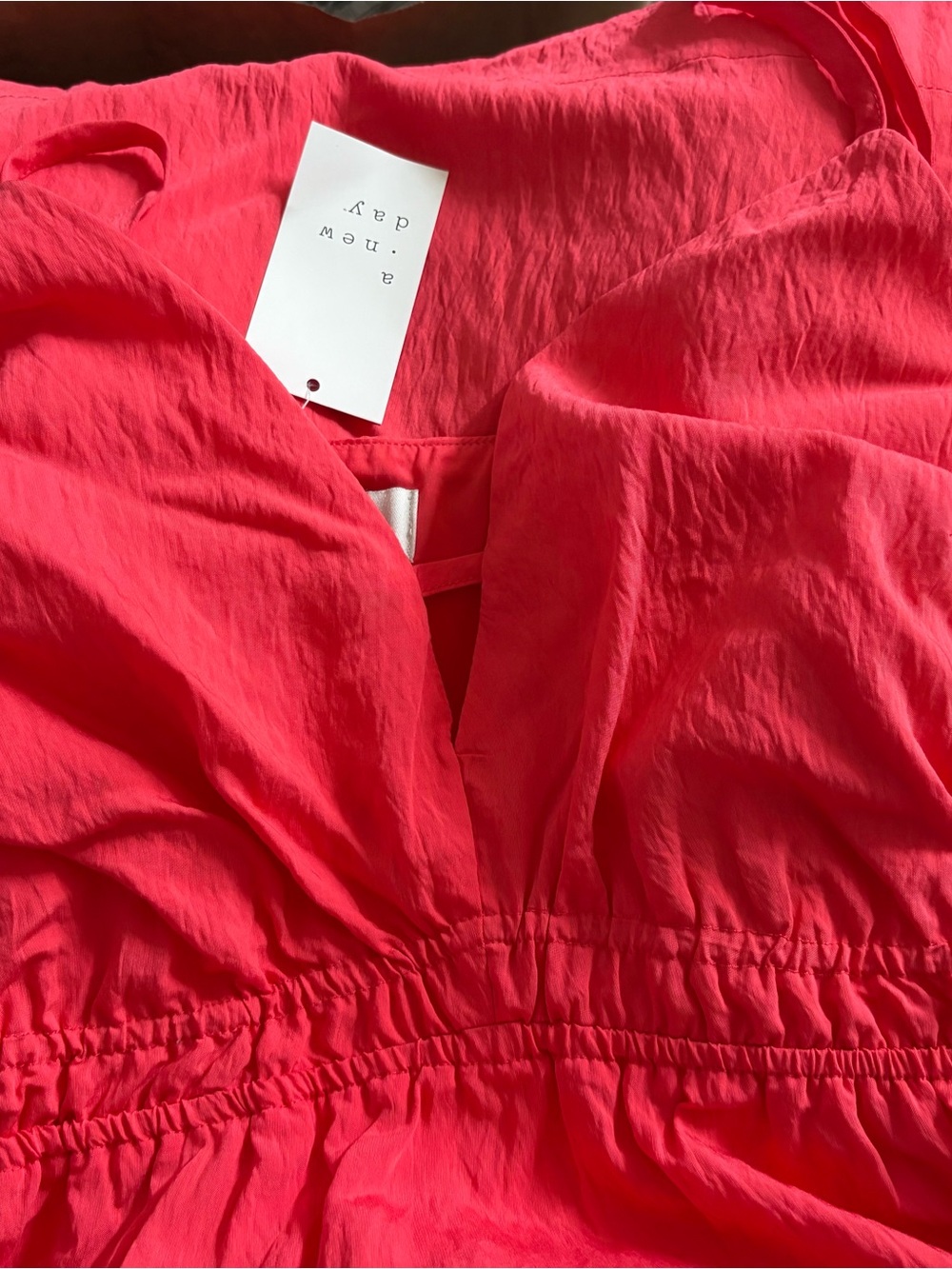 a new day Coral Sleeveless V-Neck Mini Dress New size XXL - Picture 7 of 7